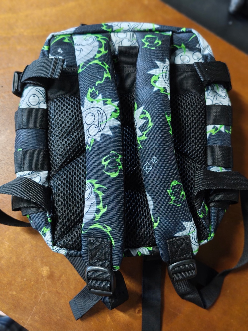 Rick and Morty Black & Green Crossbody Backpack - Picture 2 of 2